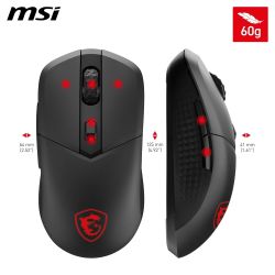 SOURIS GAMING MSI VERSA 300 WIRELESS + Bluetooth + USB Type-C Optique 8000 DPI