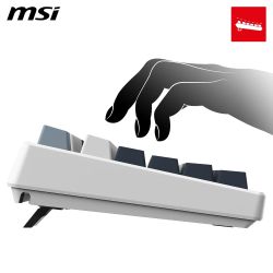 CLAVIER MECANIQUE MSI FORGE GK600 TKL W SKY FR