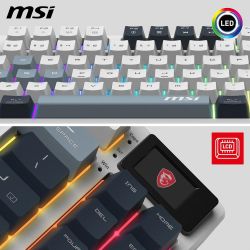 CLAVIER MECANIQUE MSI FORGE GK600 TKL W SKY FR