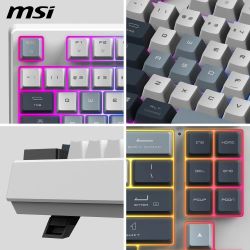 CLAVIER MECANIQUE MSI FORGE GK600 TKL W SKY FR