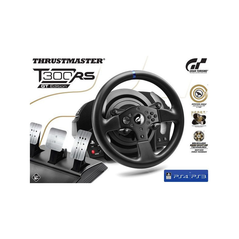 VOLANT THRUSTMASTER T300RS GT ED.LICENCE GRANTURISMO + PEDALIER