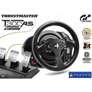 VOLANT THRUSTMASTER T300RS GT ED.LICENCE GRANTURISMO + PEDALIER METAL 3 PEDALES
