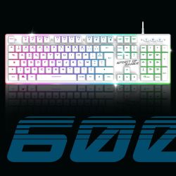 PACK CLAVIER / SOURIS GAMER SOG ULTIMATE 600 FILAIRE BLANC
