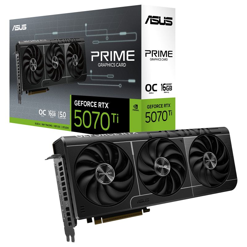 CARTE GRAPHIQUE ASUS PRIME GeForce RTX 5070 Ti 16GB GDDR7 OC Edition