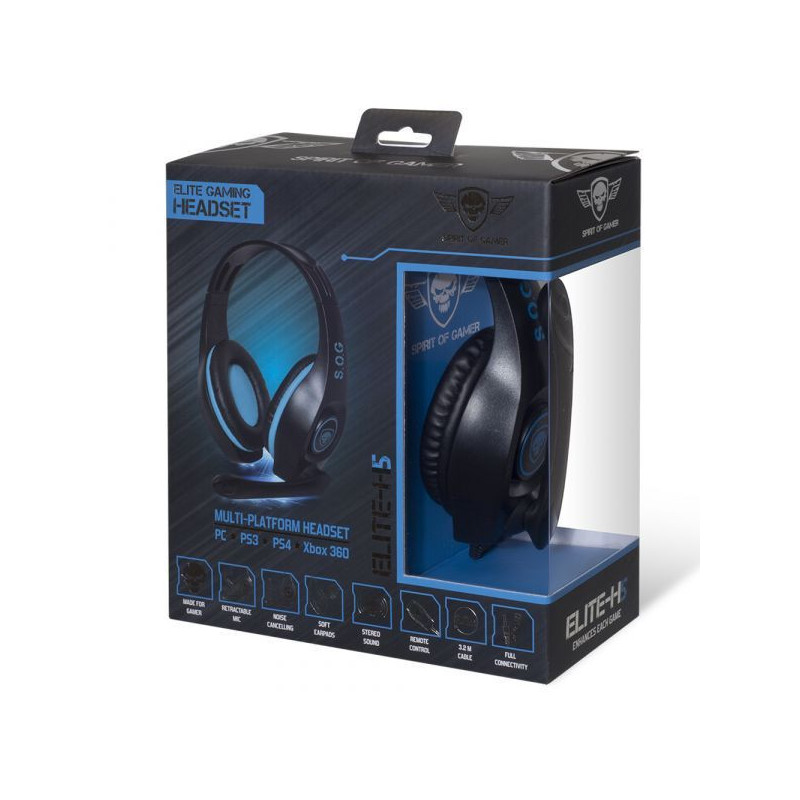 CASQUE SOG PRO-H5 BLUE - PC/ PS4 / PS5 / ONE / SERIES/ SWITCH
