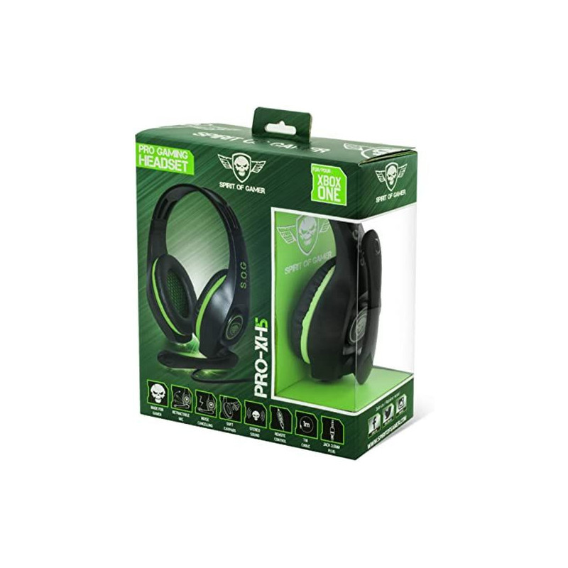 CASQUE MICRO PRO-XH5 VERT PS4/PS5/ONE/SERIES/SWITCH