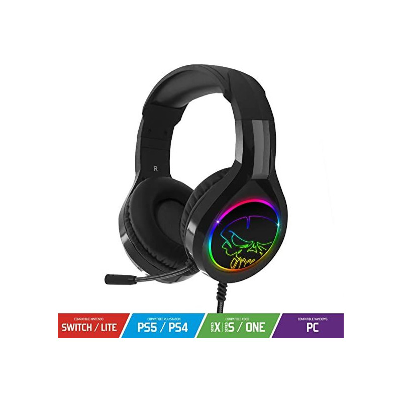 CASQUE SOG PRO-H8 - LED RGB RAINBOW - POUR PS4/PS5/XBOXONE/SERIESX/SWITCH/PC