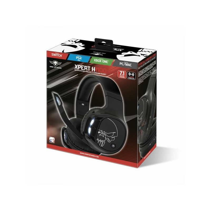 CASQUE XPERT H1100- 7.1 VIRTUAL SURROUND SOUND- NOIR- PS4/PS5/ONE/SERIES/SWITCH