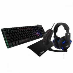 PACK GAMING KLIM 4 EN 1 ( CASQUE SOURIS TAPIS ET CLAVIER)