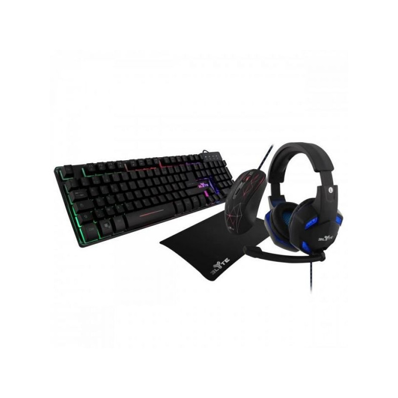 PACK GAMING KLIM 4 EN 1 ( CASQUE SOURIS TAPIS ET CLAVIER