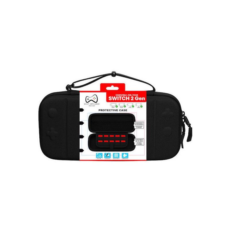 SACOCHE DEEP EXPLORER PROTECTIVE CASEPréformé Avec Reliefs Des Boutons (NOIR)SWITCH 2