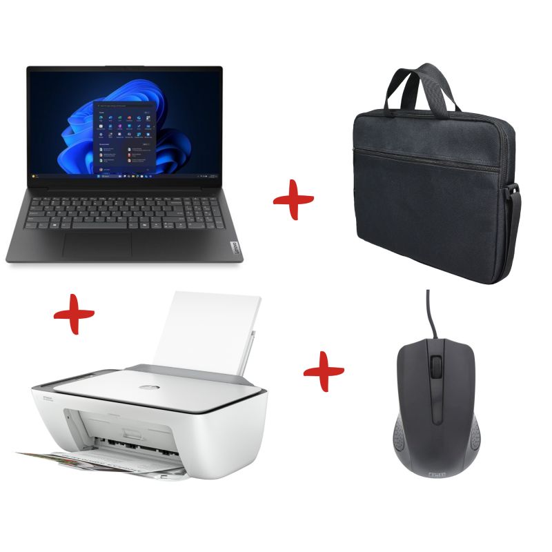 PACK PC PORTABLE + SACOCHE + SOURIS LOGITECH + IMPRIMANTE