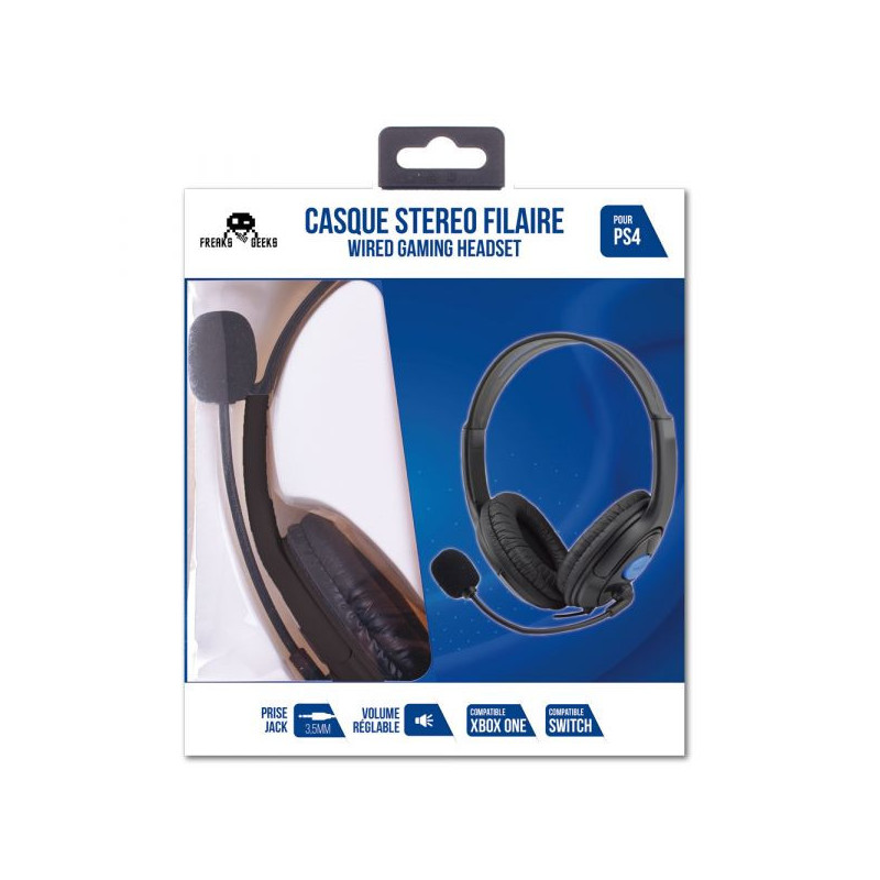 CASQUE DOUBLE SPX-100 PS5/PS4/XBOXONE/ SERIESX/ SWITCH + MICRO NOIR