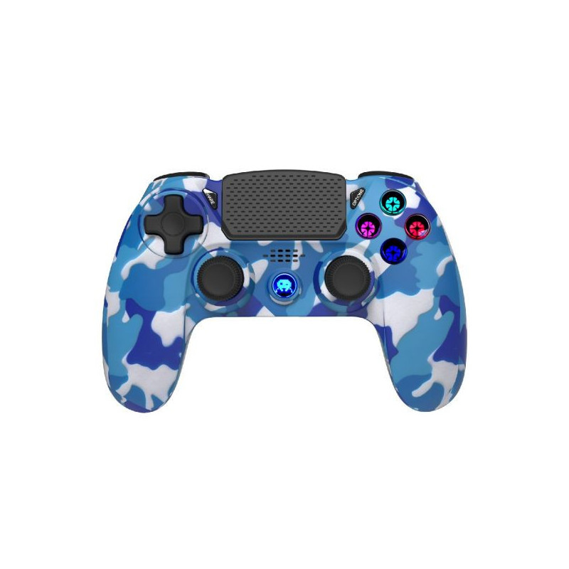 MANETTE PS4 SANS FIL CAMO BLEUE AVEC PRISE JACK FREEKS PS4