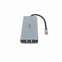 hub & concentrateur DICOTA D32065 USB 3.2 Gen 1 (3.1 Gen 1) Type-C Argent