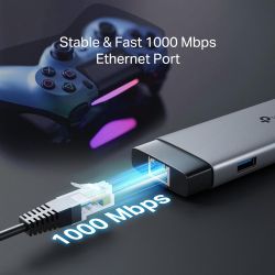 hub & concentrateur TP-LINK UH9120CUSB 3.2 Gen 1 (3.1 Gen 1) Type-C 5000 Mbit/s