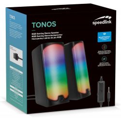Speedlink Tonos RGB - Stereo Speaker, black