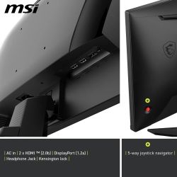 ECRAN GAMING MSI 24.5" LED - MAG 255F E20