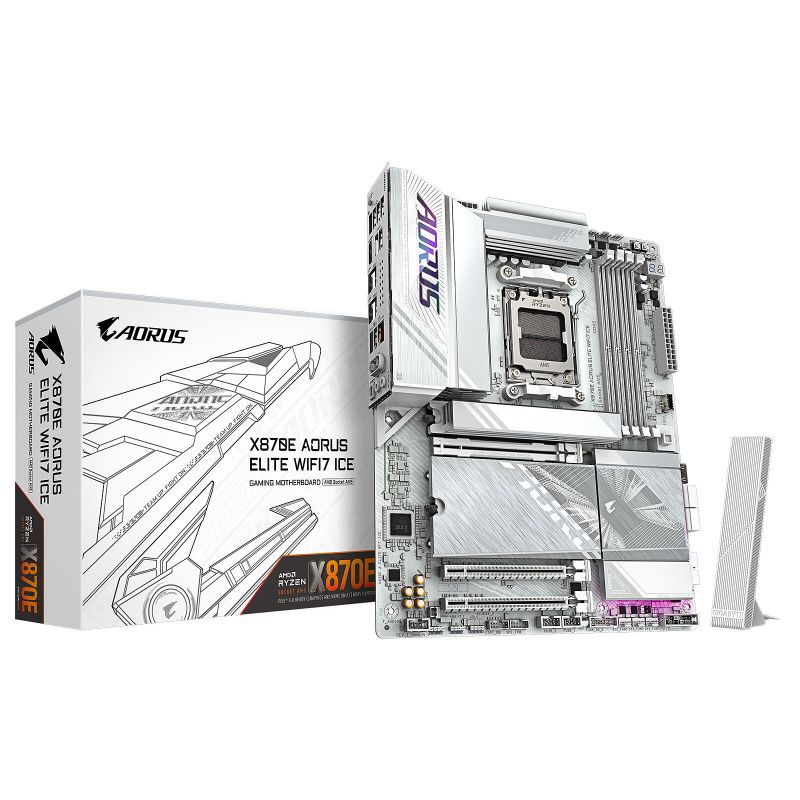 CARTE MERE GIGABYTE X870E AORUS ELITE WF7 ICE