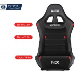 Next Level Racing ERS5 Elite Leather & suede SIEGE BAQUET NLR-E055