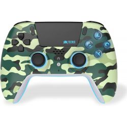 Manette Sans fil Bluetooth pour PS5 LED - Green Camo