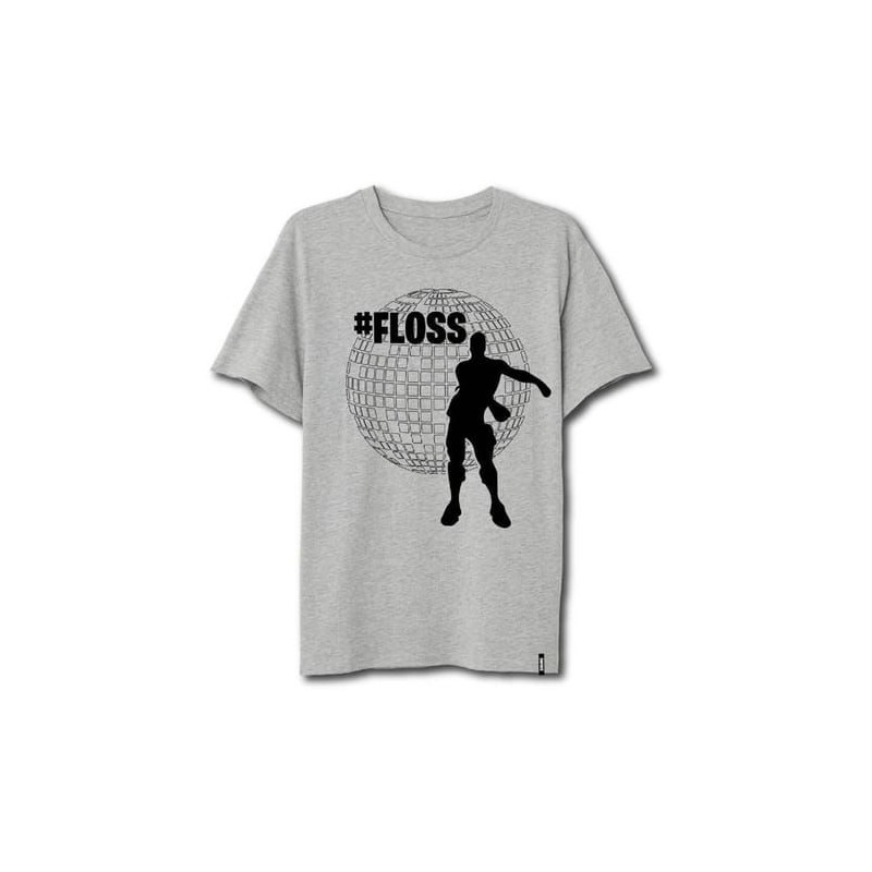 T-SHIRT FORTNITE - FLOSS GREY (L)