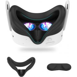 Eyglo Coque en Silicone pour Quest 3S - Étanche, Anti-Poussière