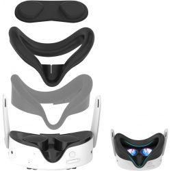 Eyglo Coque en Silicone pour Quest 3S - Étanche, Anti-Poussière