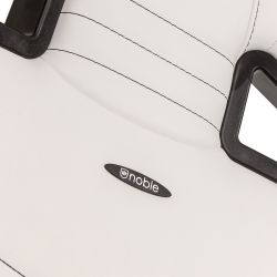 SIEGE GAMING Noble Chairs EPIC Series - Blanc/Noir/Cuir/4D