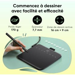 Tablette graphique XPPEN Deco 640 5080LPI/6"/Noir