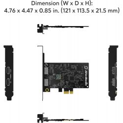 Carte d'acquisition vidéo Avermedia Live Streamer Ultra HD - GC571