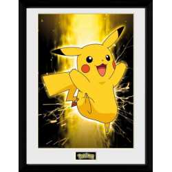 CADRE PIKACHU NEON COLLECTOR PRINT 30X40