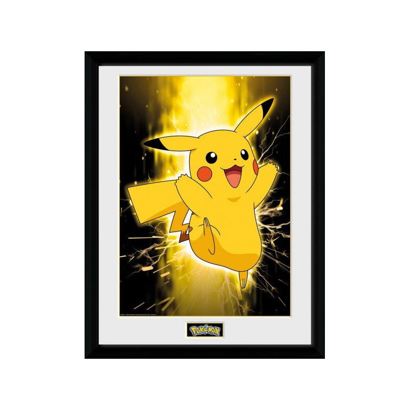 CADRE PIKACHU NEON COLLECTOR PRINT 30X40