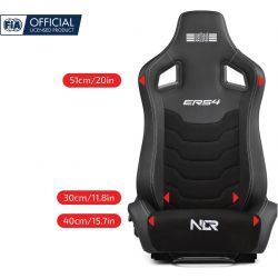 NEXT LEVEL RACING ERS4 ELITE - SIEGE BAQUET Leather & Suede Edition Reclining Seat NLR-E053