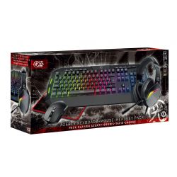 PACK 4EN1 HIKARI CLAVIER PC AZERTY+SOURIS+TAPIS+CASQUE - RGB