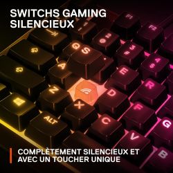 CLAVIER GAMING SteelSeries Apex 3 TKL - Illumination RVB sur 08 Zones