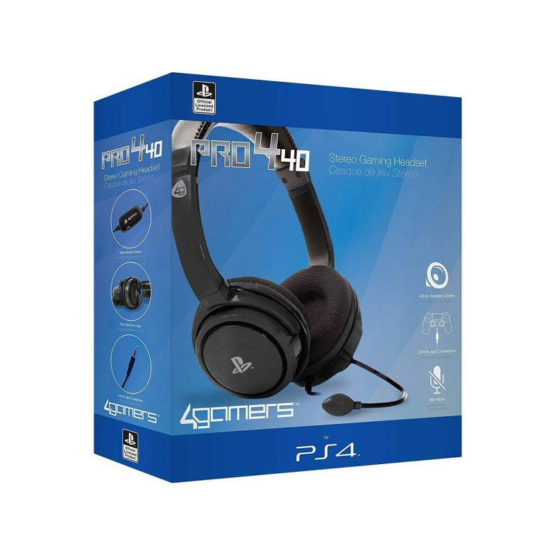 CASQUE 4 GAMERS PR04-40 NOIR PS4