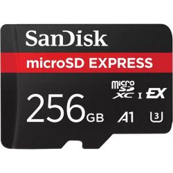 Carte Memoire SanDisk Express MicroSD 256GB A1 UHS-I e UHS-II 210MB/s SWITCH 2