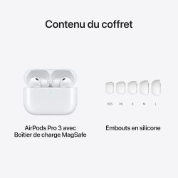 APPLE AURICULAIRE AIRPODS PRO 3 2025+ BOITIER DE CHARGE USB-C