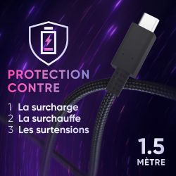 ADAPTATEUR SECTEUR (ALIMENTATION) AC 65W USB C- 1.5 METRE - NOIR ( SWITCH 2 )