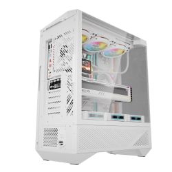 BOITIER DF BTF/ATX DY460 WHITE + 4 ARGB FAN