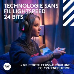 CASQUE ASTRO GAMING - A20 X LIGHTSPEED WIRELESS GEN 2PS5/PS4/PC/SWITCH2/XBOX - NOIR