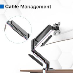 SUPPORT ECRAN BRAS A GAZ ORIENTABLE 1 ECRANS 13-32 POUCES GRIFEMA GB2003-1