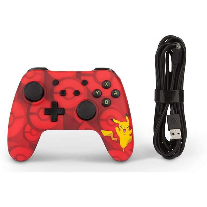 MANETTE SWITCH FILAIRE ROUGE - POKEMON- PIKACHU SWITCH