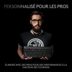 CLAVIER GAMING PC LOGITECH G PRO TKL - NOIR/RGB/FILAIRE