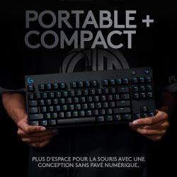 CLAVIER GAMING PC LOGITECH G PRO TKL - NOIR/RGB/FILAIRE