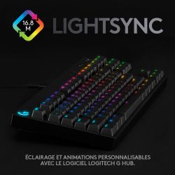 CLAVIER GAMING PC LOGITECH G PRO TKL - NOIR/RGB/FILAIRE