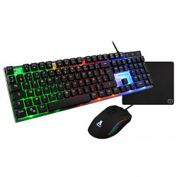 PACK CLAVIER/SOURIS/TAPIS THE G-LAB COMBO YTTRIUM BUNDLE 3 EN 1 NOIR RGB