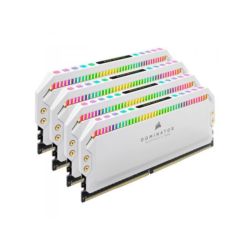 DDR 4 3600 MHZ CORSAIR DOMINATOR PLATINUM RGB 32 GO (4 X 8 GO)  CL18 - BLANC