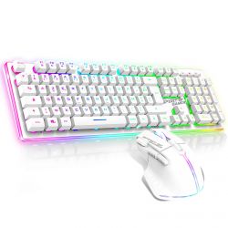 PACK CLAVIER / SOURIS GAMER SOG ULTIMATE 600 SANS FIL BLANC